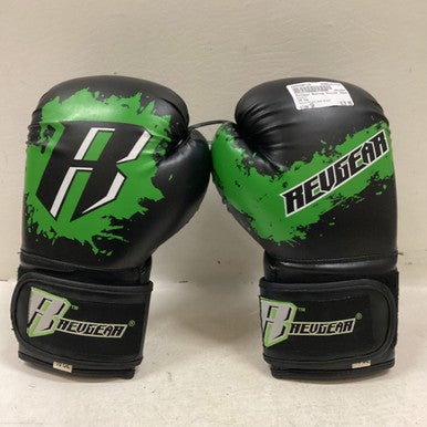 Used RevGear Boxing Gloves Black And Green Senior 11725-S000490729