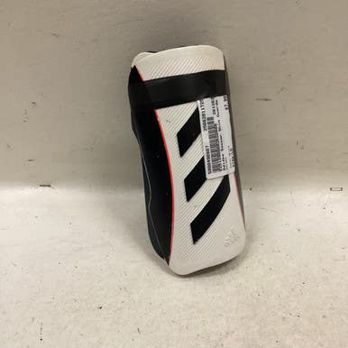 Used Adidas Soccer Shin Guards Junior White LG 11725-S000490807