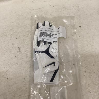 Used Nike Mens Golf Glove Black And White LG 11725-S000490926