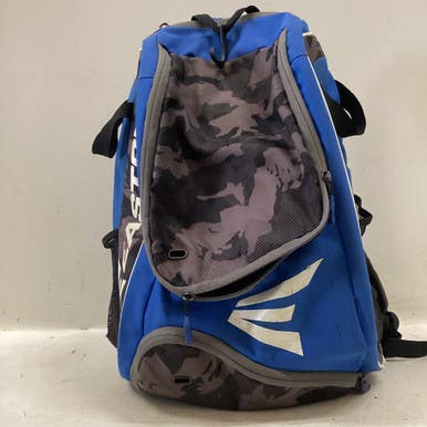 Used Easton BACK PACK BLUE/GREY BB/SB Player Backpack Royal Blue And Grey 11725-S000490965