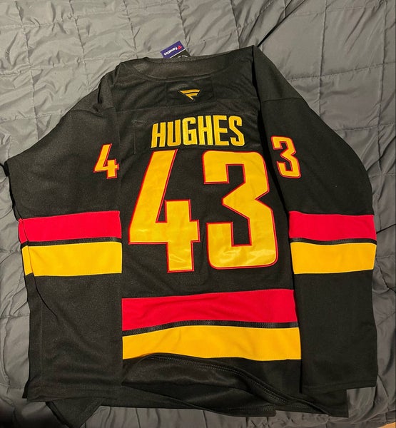 NEW Quinn Hughes Vancouver Canucks Hockey Jersey Size 54 - XL