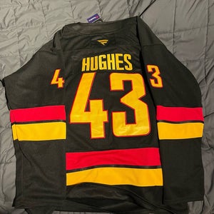 NEW Quinn Hughes Vancouver Canucks Hockey Jersey Size 52 - Large