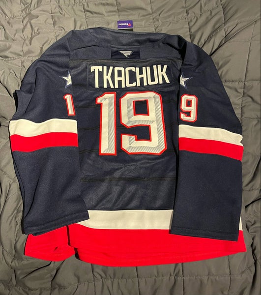 NEW Matthew Tkachuk Team USA Hockey Jersey Size 52 - Large