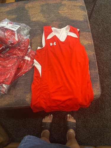 Red Boys Under Armour Shorts (New)