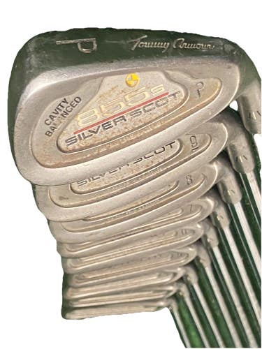 Tommy Armour 855s Silver Scot Iron Set 2-PW RH Tour Step2 Stiff Steel Cord Grips