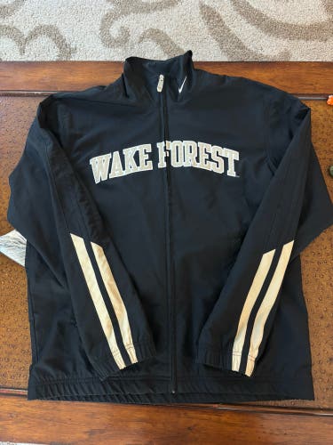 Nike Wake Forest WF Football Men’s Dri-Fit Nike Full-Zip Coat Jacket | Men’s L