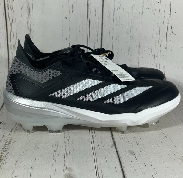 Adidas Adizero Impact TPU Black White Baseball Cleats Men's Size 11.5 JI1467
