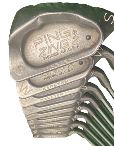 Ping Zing2 Iron Set Black Dot 3-PW,SW RH Men's JZ Stiff Steel 5i 38" Dylagrips