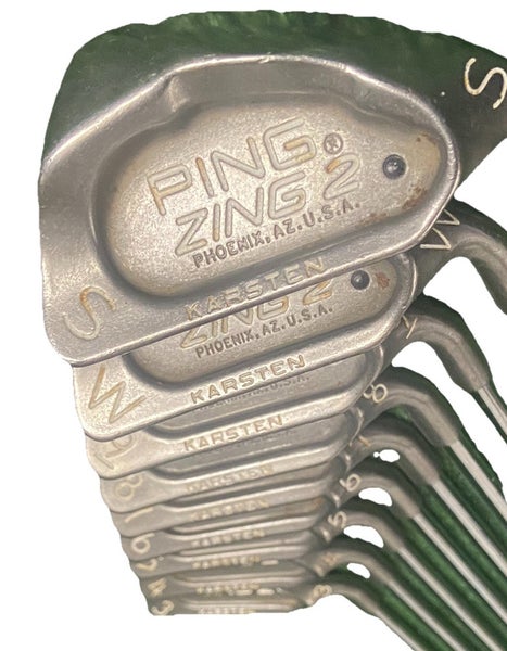 Ping Zing2 Iron Set Black Dot 3-PW,SW RH Men's JZ Stiff Steel 5i 38" Dylagrips