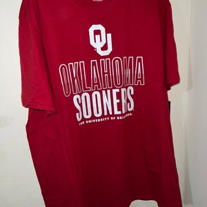 Oklahoma Sooners Captivating Brand T-Shirt Men's Size XL Short Sleeve NWT