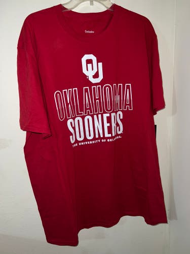 Oklahoma Sooners Captivating Brand T-Shirt Men's Size XL Short Sleeve NWT