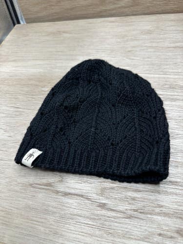 Smartwool Crochet Knit Black Beanie