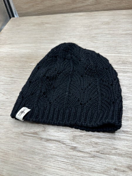 Smartwool Crochet Knit Black Beanie