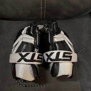 Used STX CLASH Lacrosse Gloves Mens Black 12"