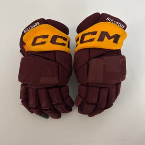 Used Maroon/Gold Senior CCM HGPJSPP 14" Pro Stock Gloves
