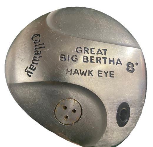 Callaway Great Big Bertha Hawk Eye Driver 8* RH Stiff Graphite 44.5" Nice Grip