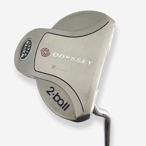 Odyssey White Steel 2-Ball Acura Putter Right Handed Steel Shaft 33”