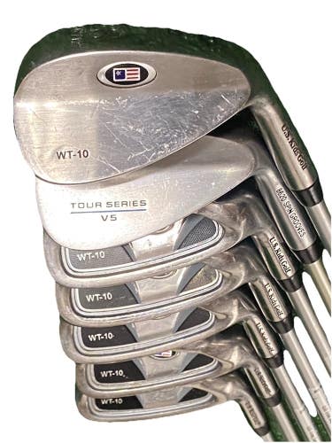 US Kids Golf Ultralight WT-10 63" Junior Golf Set Driver,3w,5h,6-PW,GW,SW,Putter
