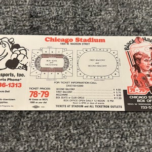Chicago Blackhawks NHL Vintage 1978 1979 Pocket Schedule