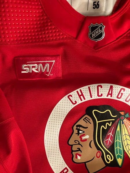 Adidas Chicago Blackhawks team issued practice jersey. MiC