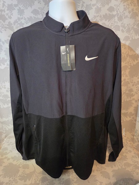 NWT Nike Court Men's HyperAdvantage Packable Tennis Jacket, Black, Large