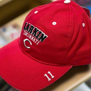Barry Larkin #11 MLB Cincinnati Reds Vintage Late '90s NOS Embroidered Cap (New)