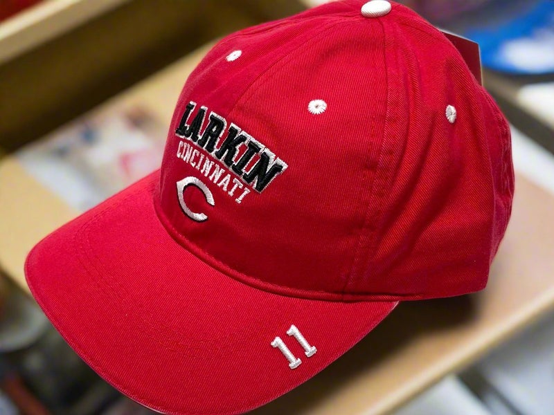 Barry Larkin #11 MLB Cincinnati Reds Vintage Late '90s NOS Embroidered Cap (New)