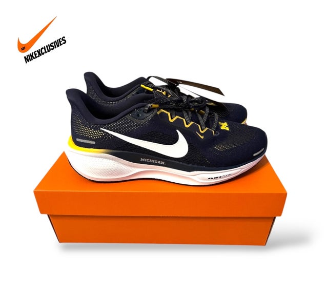Men's Size M 9.0 Nike Zoom Pegasus 41 Michigan Wolverines Men’s Running Shoes Sneakers FZ5128-400