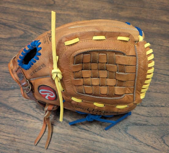Sweet Dad / Coach Glove, Rawlings 1017 Fastback 12.5 - Robin Yount HOF Milwaukee Brewer - RELACED