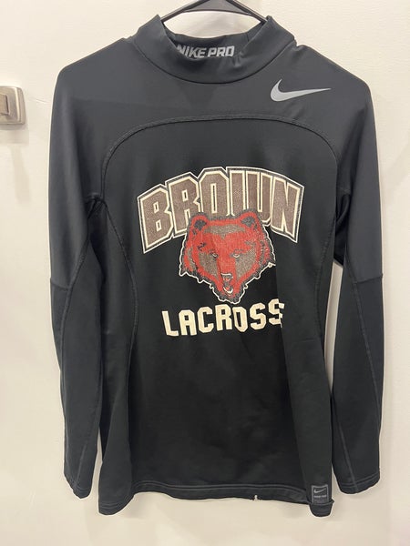 Brown Lacrosse Nike Compression Long Sleeve