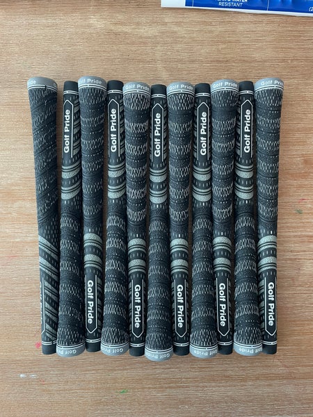 Black/Grey Golf Pride New Decade MCC Standard Grips - Set Of 11 (New)
