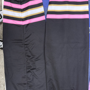 11 pair black & pink socks