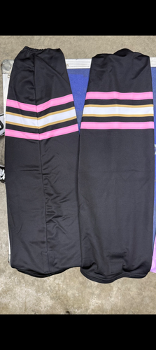 11 pair black & pink socks