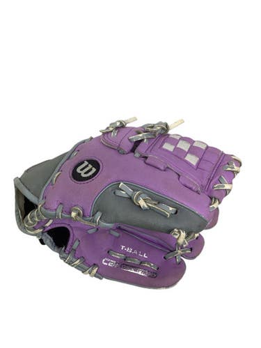 Used Wilson A0200 CT 10 BB/SB Glove T-ball Purple 10" 11347-S000254641