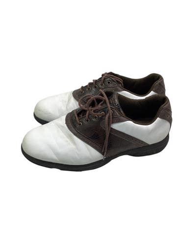 Used Etonic Mens Golf Shoes White Senior 10.5 11347-S000254588