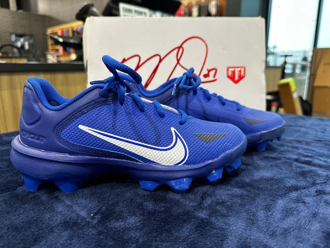 Blue Kid's 3Y (Big Kids / Youth) Youth Nike Trout Low Top Footwear Molded Cleats (Used)