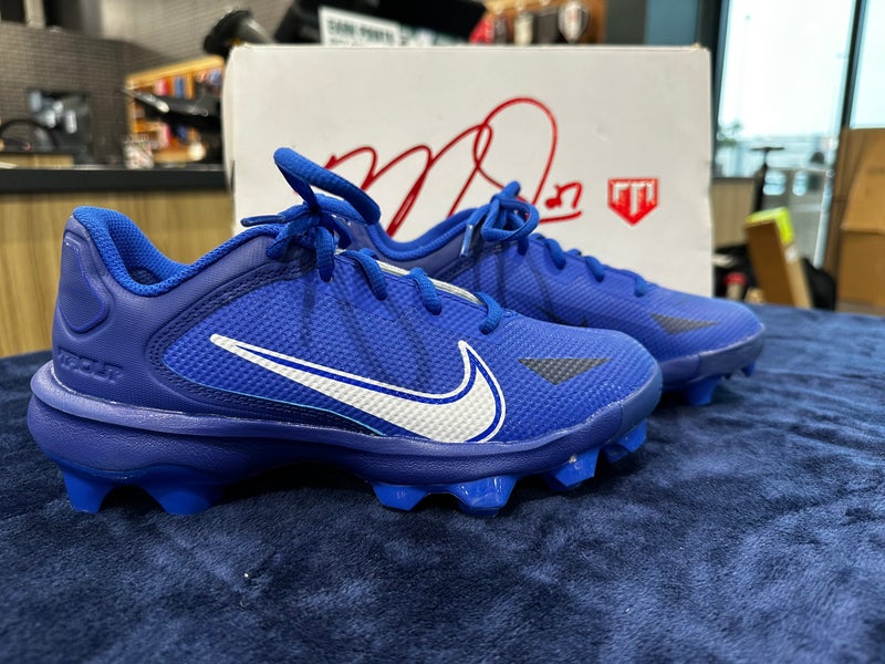 Blue Kid's 3Y (Big Kids / Youth) Youth Nike Trout Low Top Footwear Molded Cleats (Used)