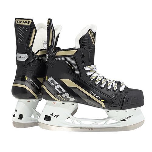 CCM Tacks AS 570 / size 4 / width regular / black & gold / Preowned / read description