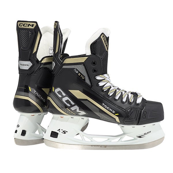 CCM Tacks AS 570 / size 4 / width regular / black & gold / Preowned / read description