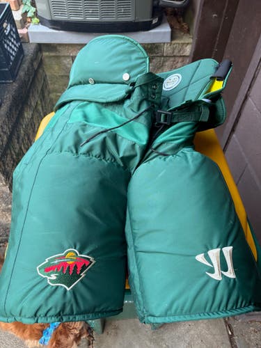 Men's Senior Large Warrior Hustler Hockey Pants Pro Stock (Minnesota Wild) (Used)