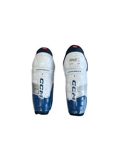 Used CCM NEXT SHIN GUARD Junior Shin Guards White 10" 11833-S000165703