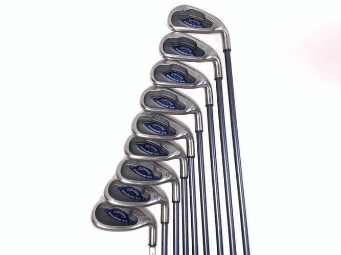 Callaway X-16 Iron Set 4-PW+AW+SW System CW75 Regular Steel Mens RH