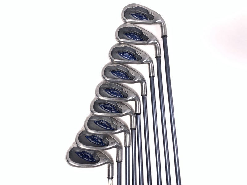 Callaway X-16 Iron Set 4-PW+AW+SW System CW75 Regular Steel Mens RH