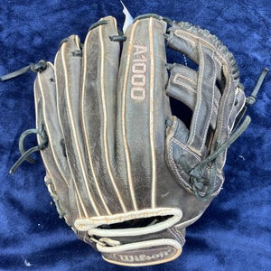 Black Wilson A1000 RH Baseball Glove 12" (Used)
