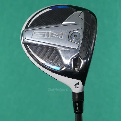 TaylorMade SiM Titanium Fairway 15 3 Wood UST Helium 5F3 Graphite Regular w/ HC