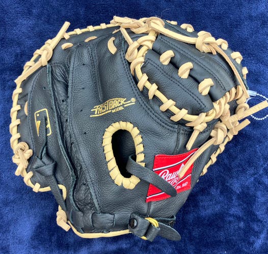 Black Rawlings Highlight Series RH Catcher's Baseball Glove 31.5" (Used)