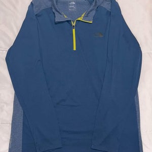 The North Face 1/4 Zip - Blue (Men's Large)
