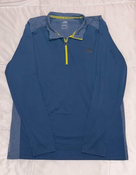 The North Face 1/4 Zip - Blue (Men's Large)