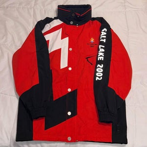 2002 Salt Lake City Winter Olympics Marker Ski Jacket - Red (Men's Large)