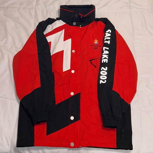 2002 Salt Lake City Winter Olympics Marker Ski Jacket - Red (Men's Large)